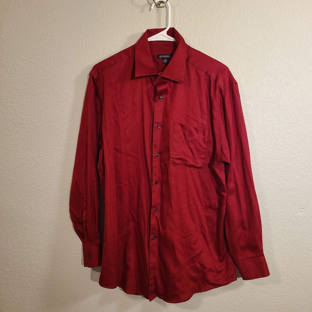 George Red Dress Shirt